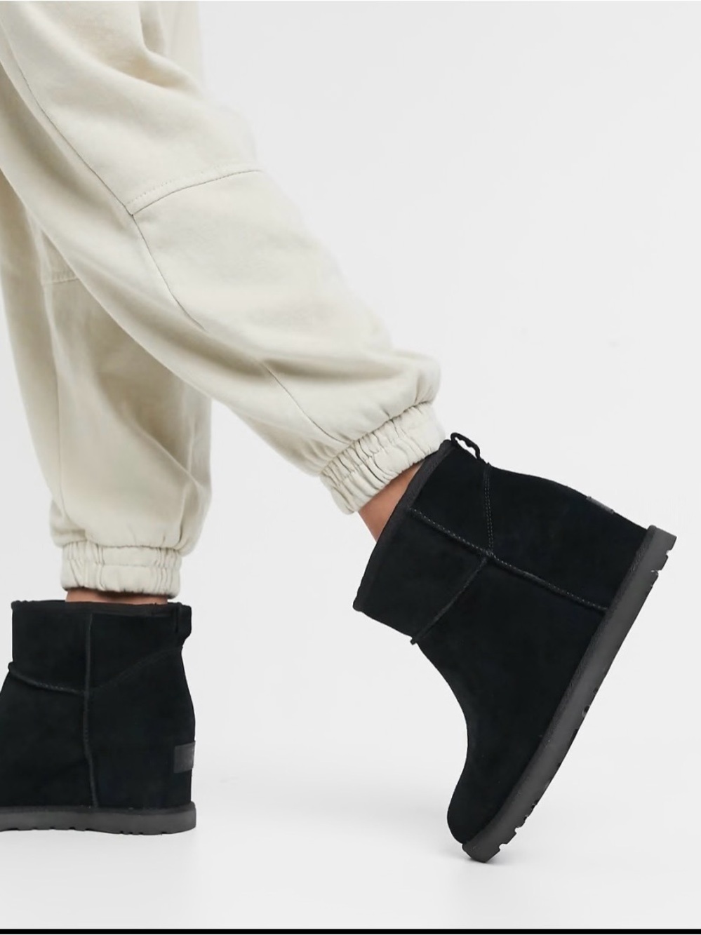 UGG | Classic Femme Mini Black Wedge Boot size 11